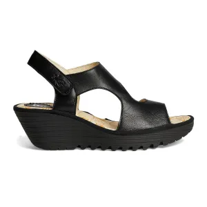 Fly London YOXA576FLY Mousse Leather Women's Heels Sandals