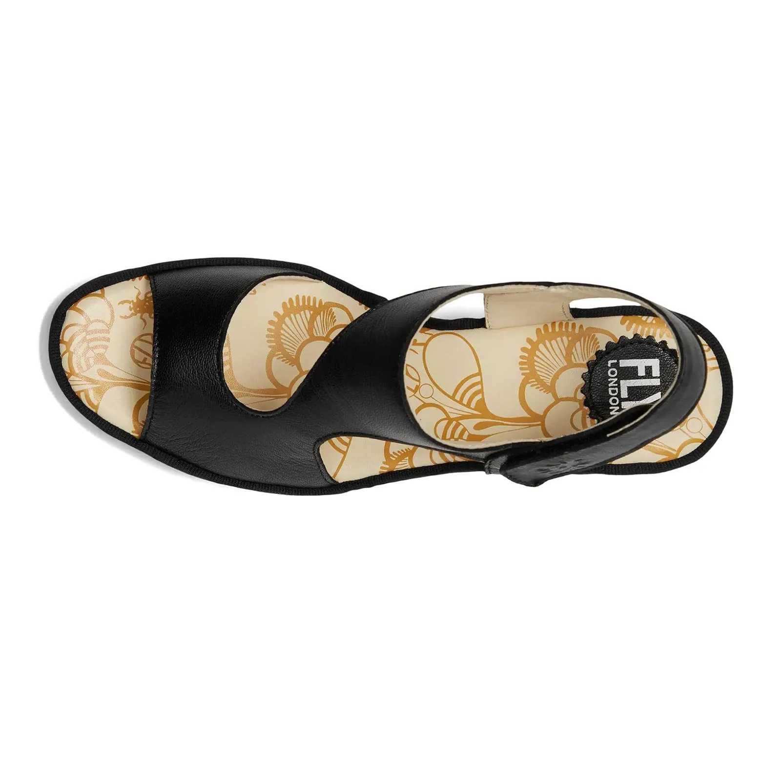 Fly London YOXA576FLY Mousse Leather Women's Heels Sandals