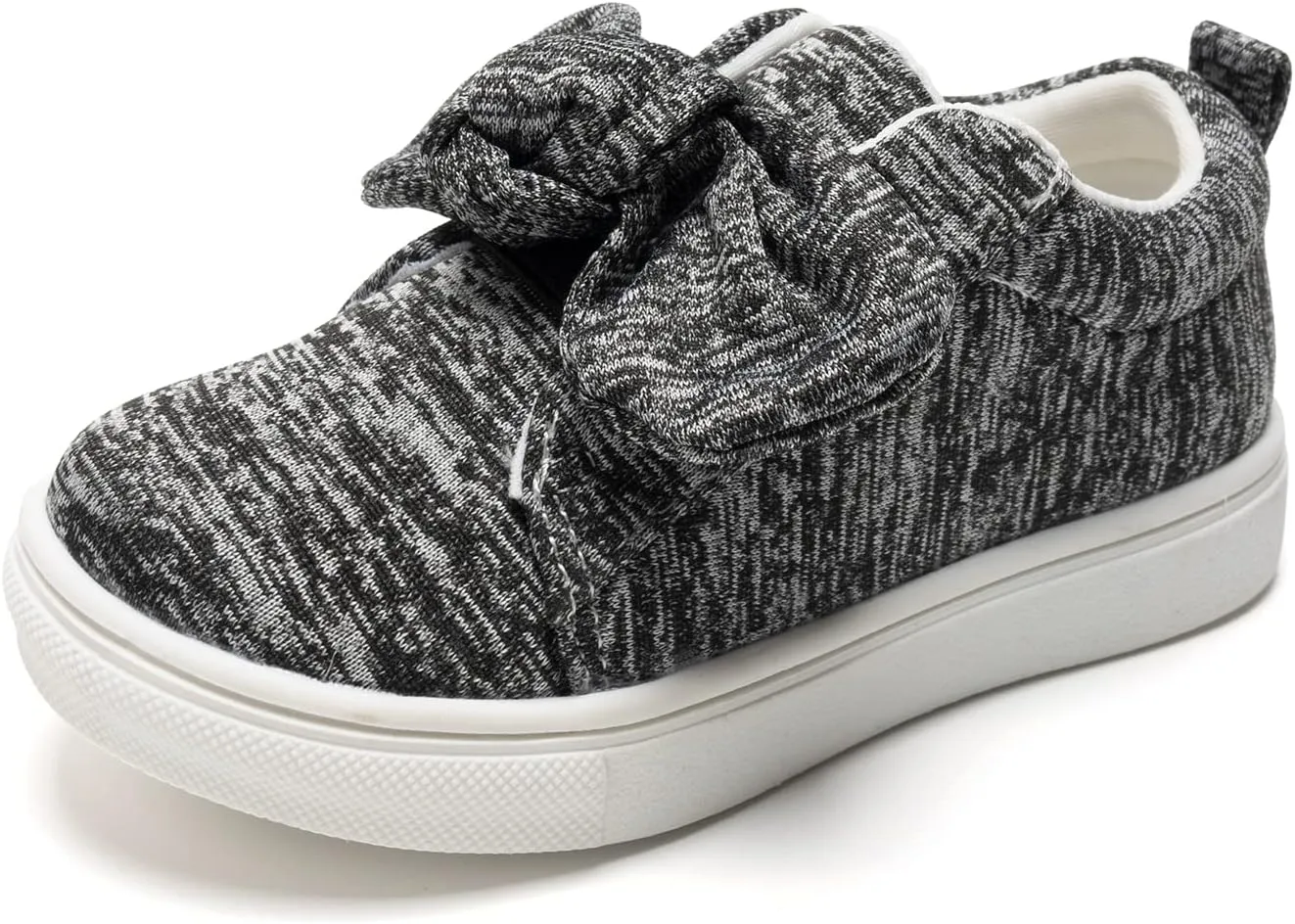 FUNKYMONKEY Girls Sneakers Lightweight Cute Bowknot Casual Walking Shoes for Toddler/Little Kids
