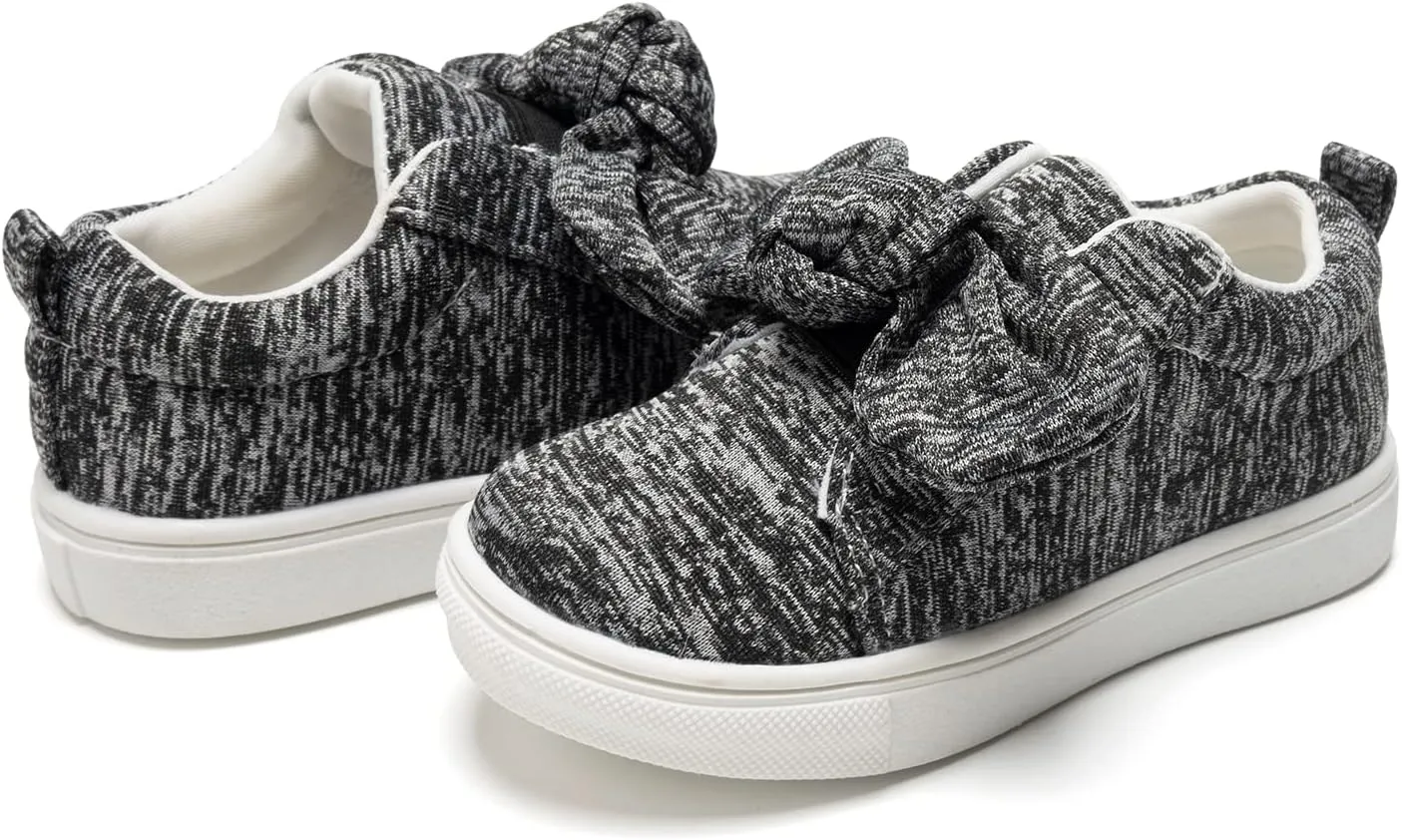 FUNKYMONKEY Girls Sneakers Lightweight Cute Bowknot Casual Walking Shoes for Toddler/Little Kids