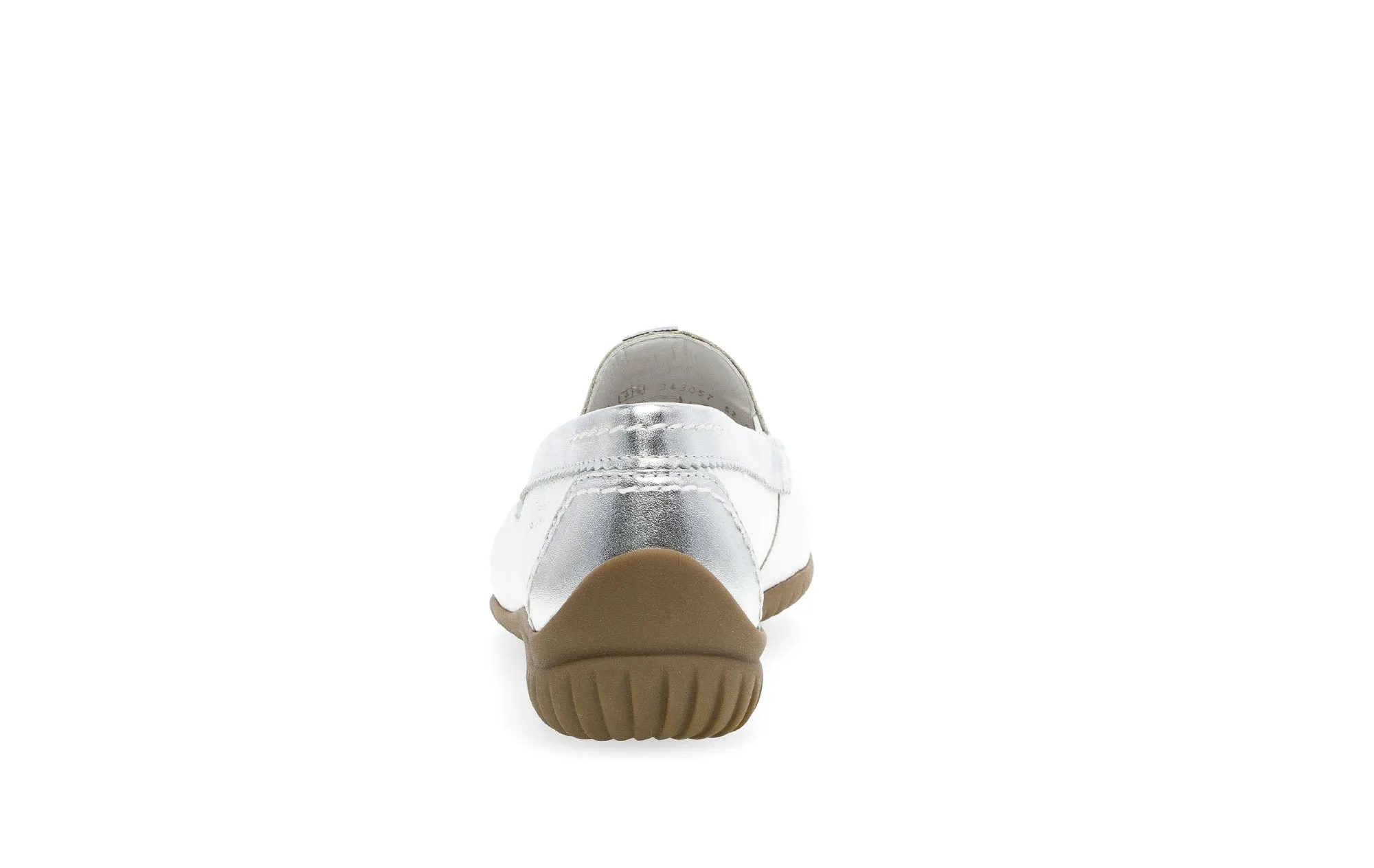 GABOR - 46.090.50 FLAT LOAFER - WHITE/SILVER