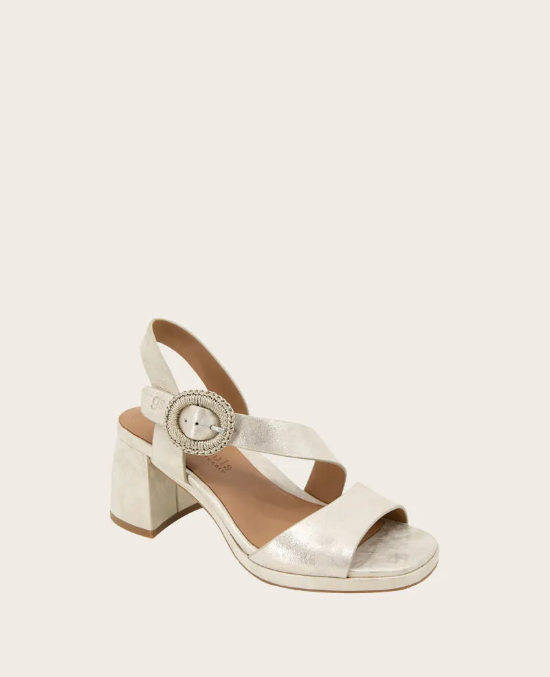 GENTLE SOULS - Roma Metallic Heel Sandal