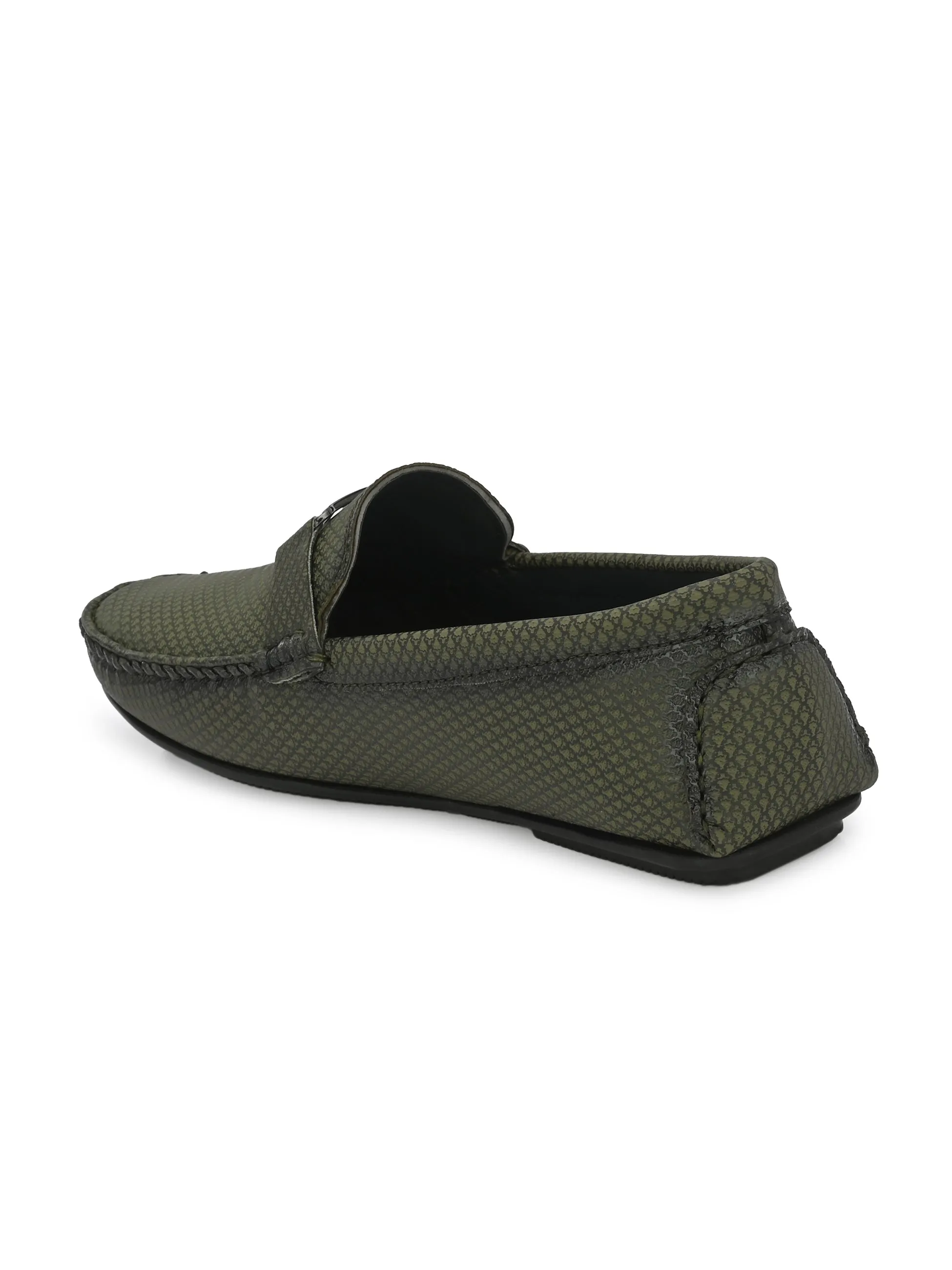 Guava Men's Green Casual Slip On Driving Loafers (GV15JA829)