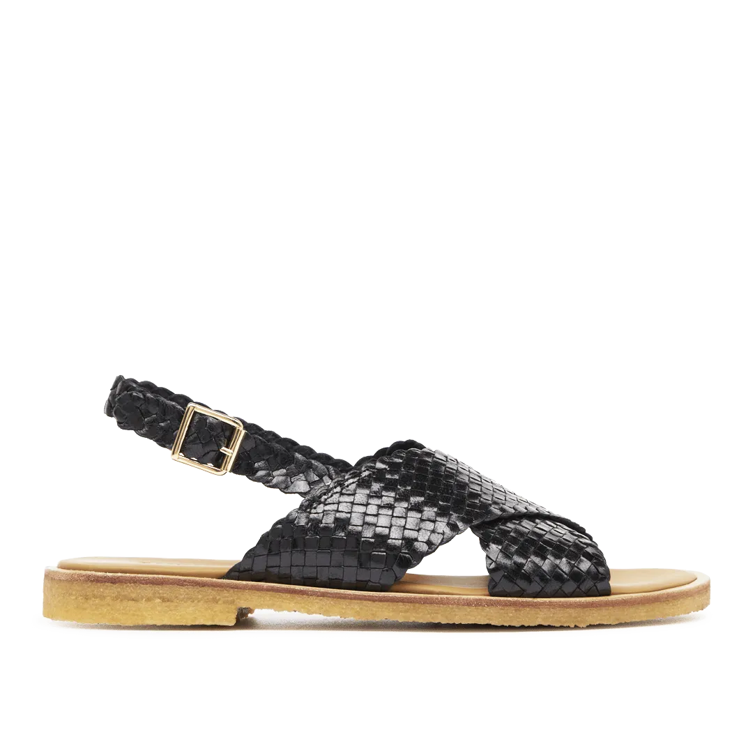 Hand-braided classic cross sandal
