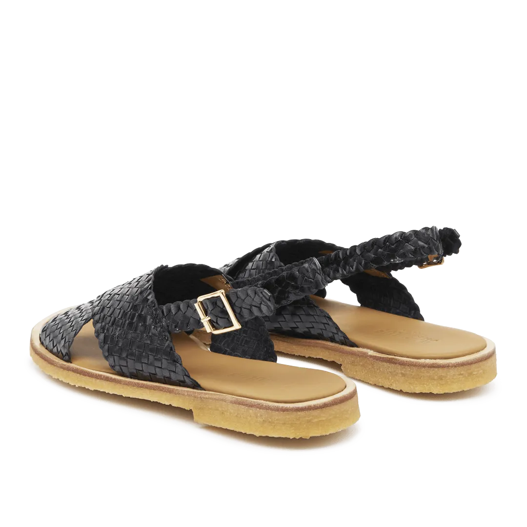 Hand-braided classic cross sandal
