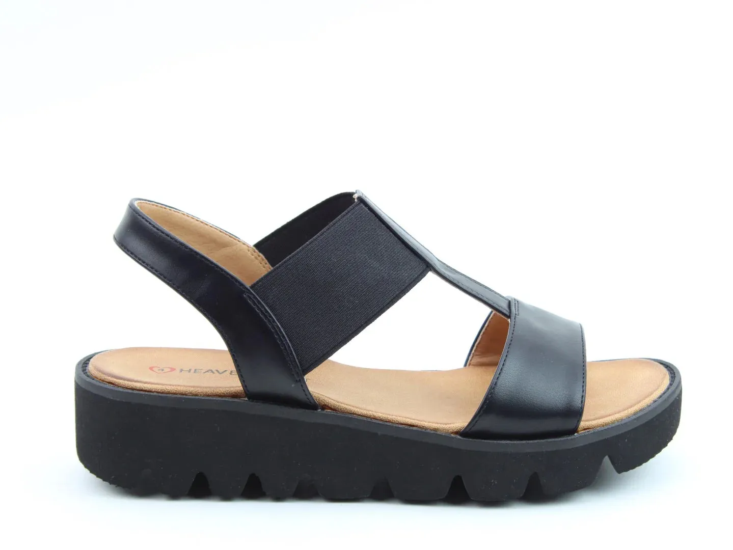 Heavenly Feet RITZ Womens Sandals Black