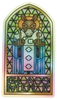 Holographic Stained Glass Sticker (2.24" x 4")