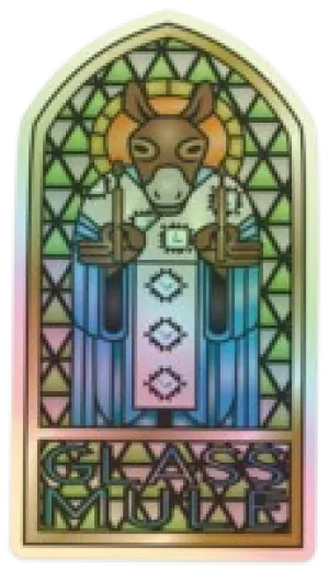 Holographic Stained Glass Sticker (2.24" x 4")
