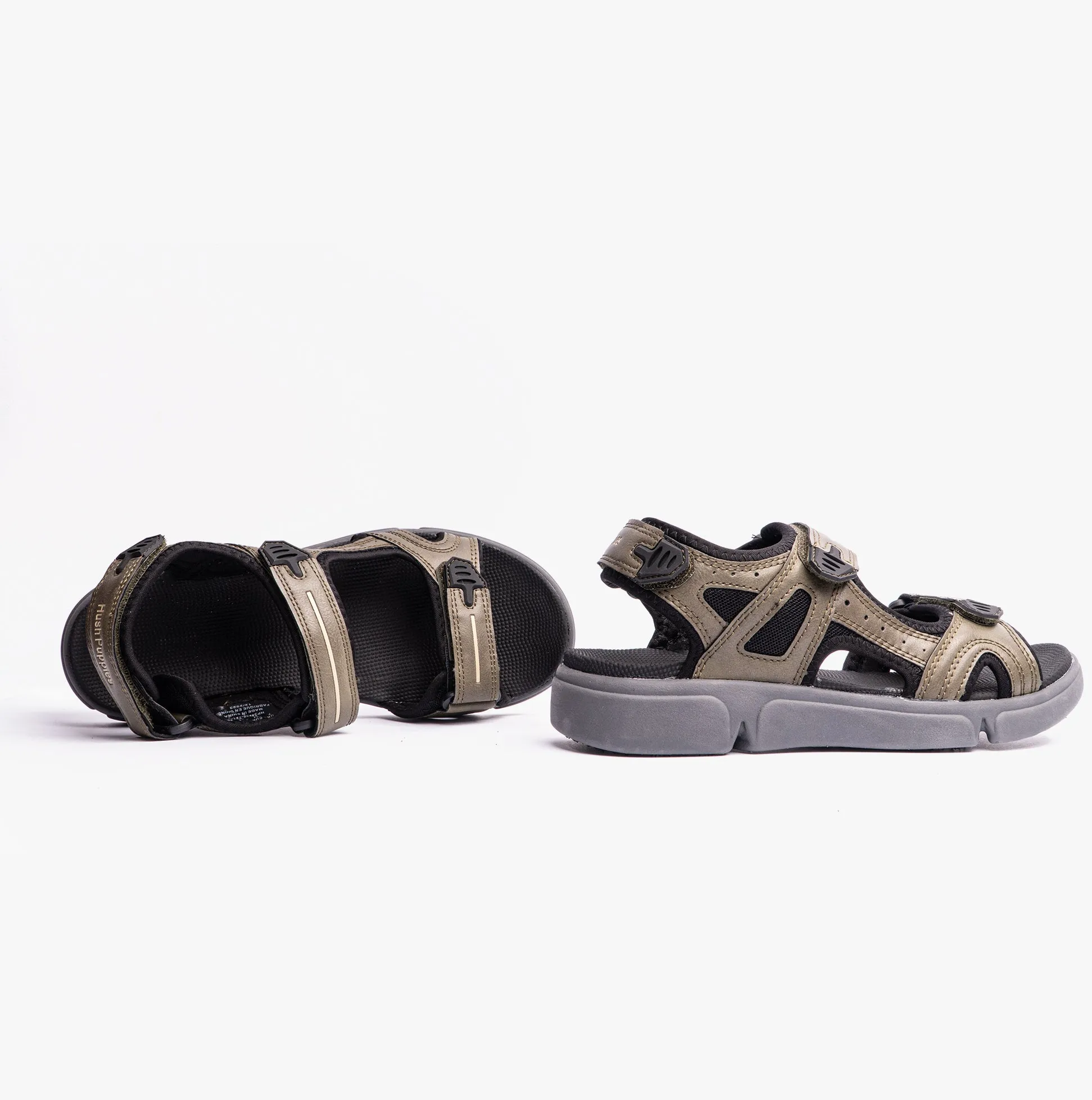 Hush Puppies CASTRO Mens Sandals Khaki