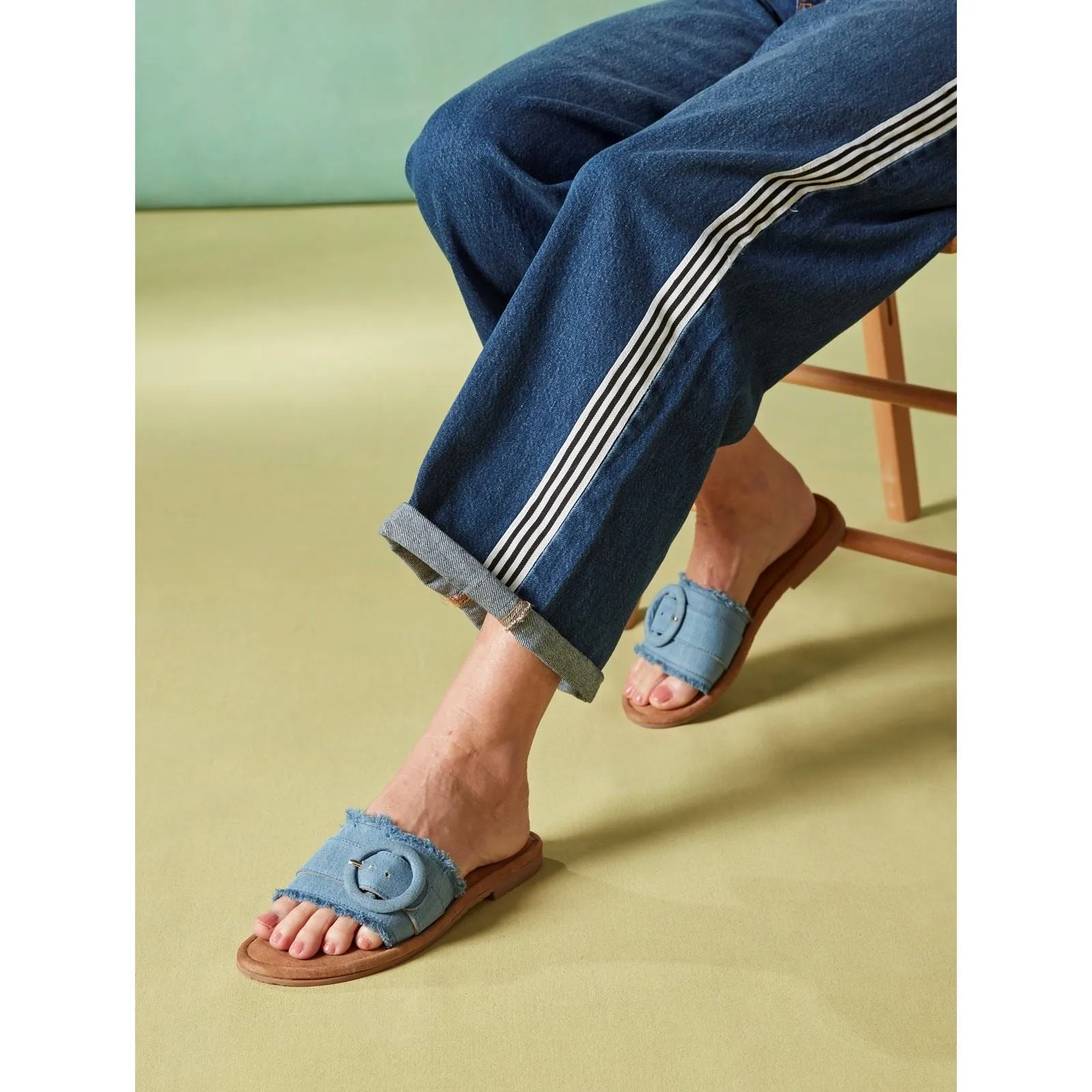 Hush Puppies Hayley Textile Women's Denim Sandals