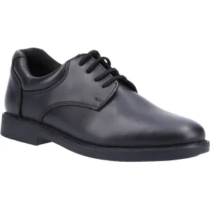Hush Puppies Tim Junior Leather Boys's Black Shoes