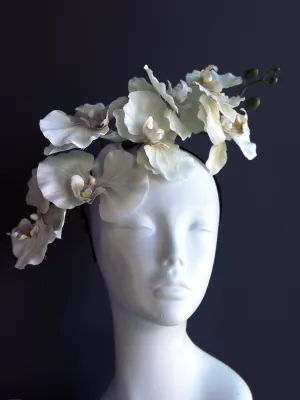 Ivory Orchid Fascinator
