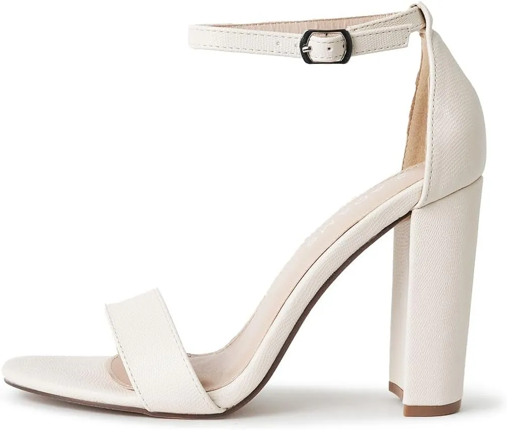 J. Adams Shirley Heels for Women - Ankle Strap High Heel Dressy Sandals