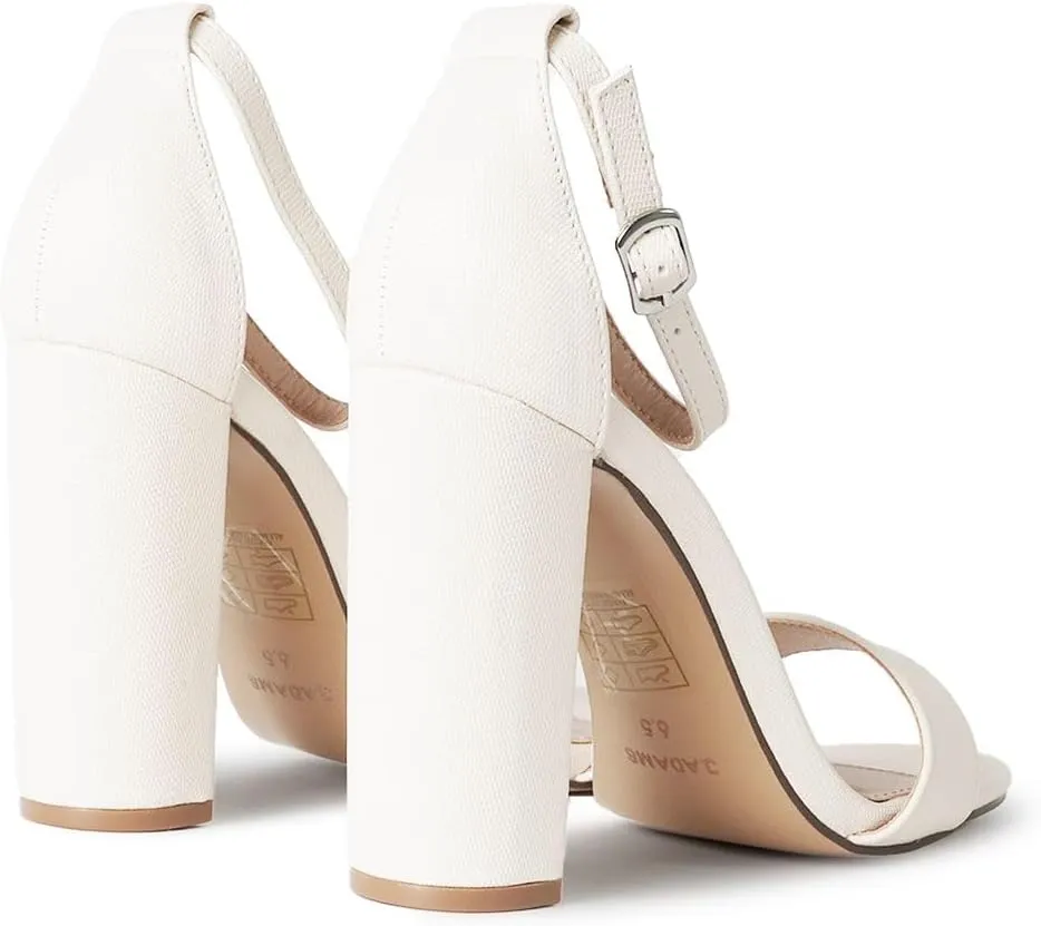 J. Adams Shirley Heels for Women - Ankle Strap High Heel Dressy Sandals