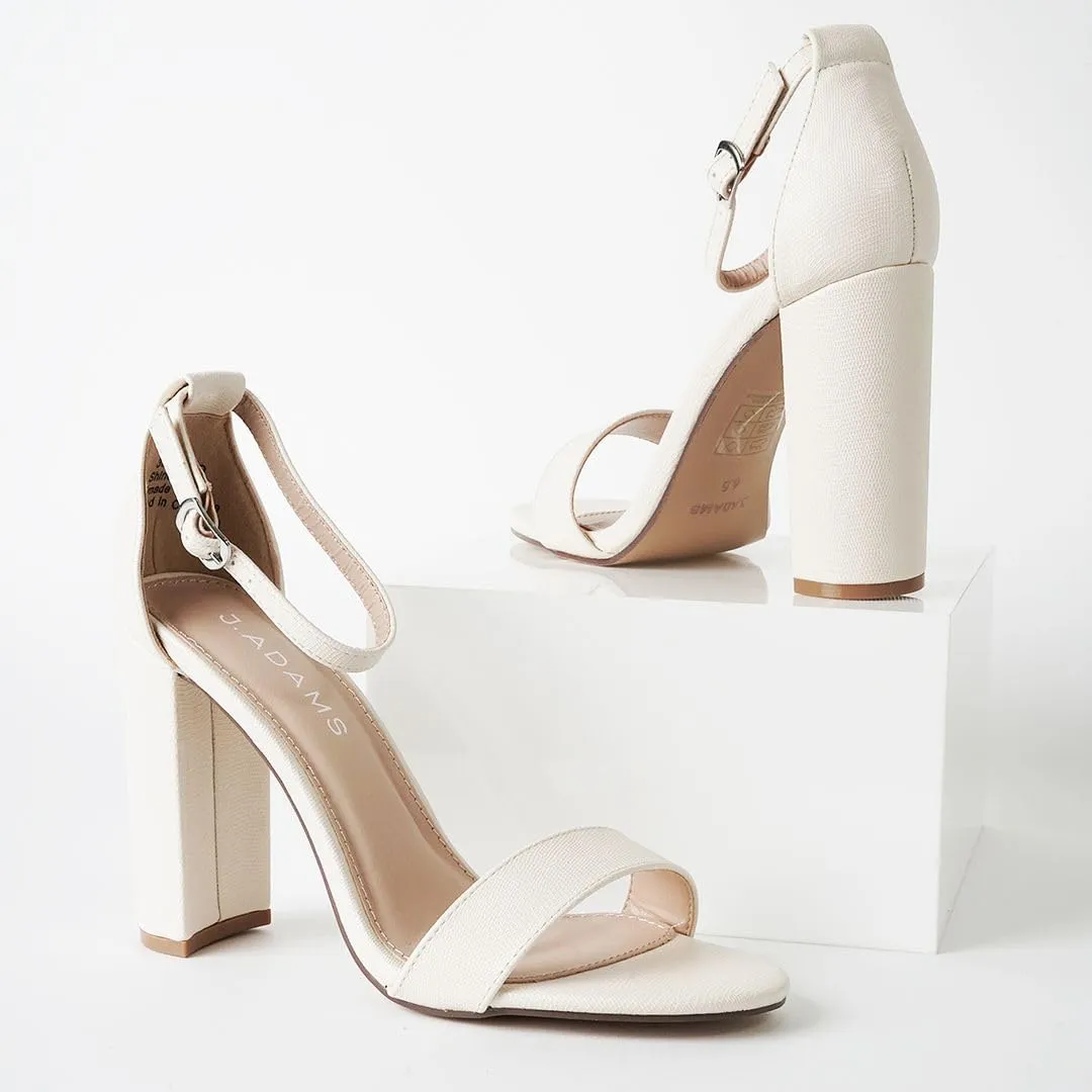 J. Adams Shirley Heels for Women - Ankle Strap High Heel Dressy Sandals
