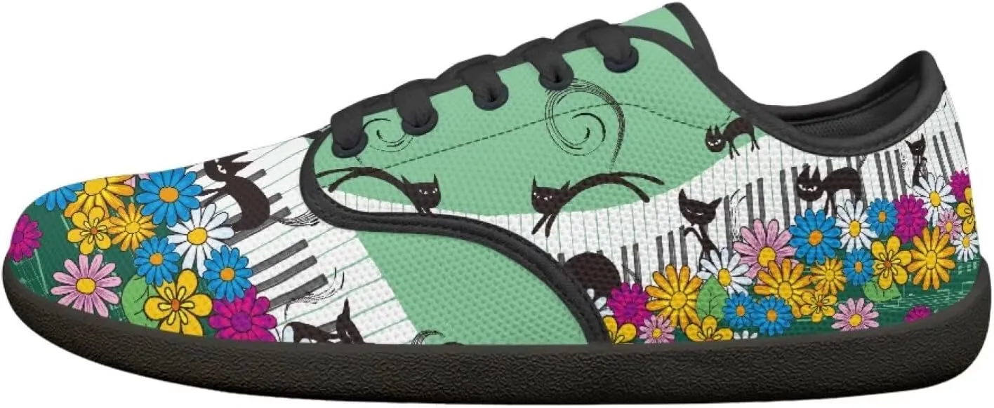 Jeiento Music Theme Hike Barefoot Shoes Men, Grounded Footwear Barefoot for Womens Mens