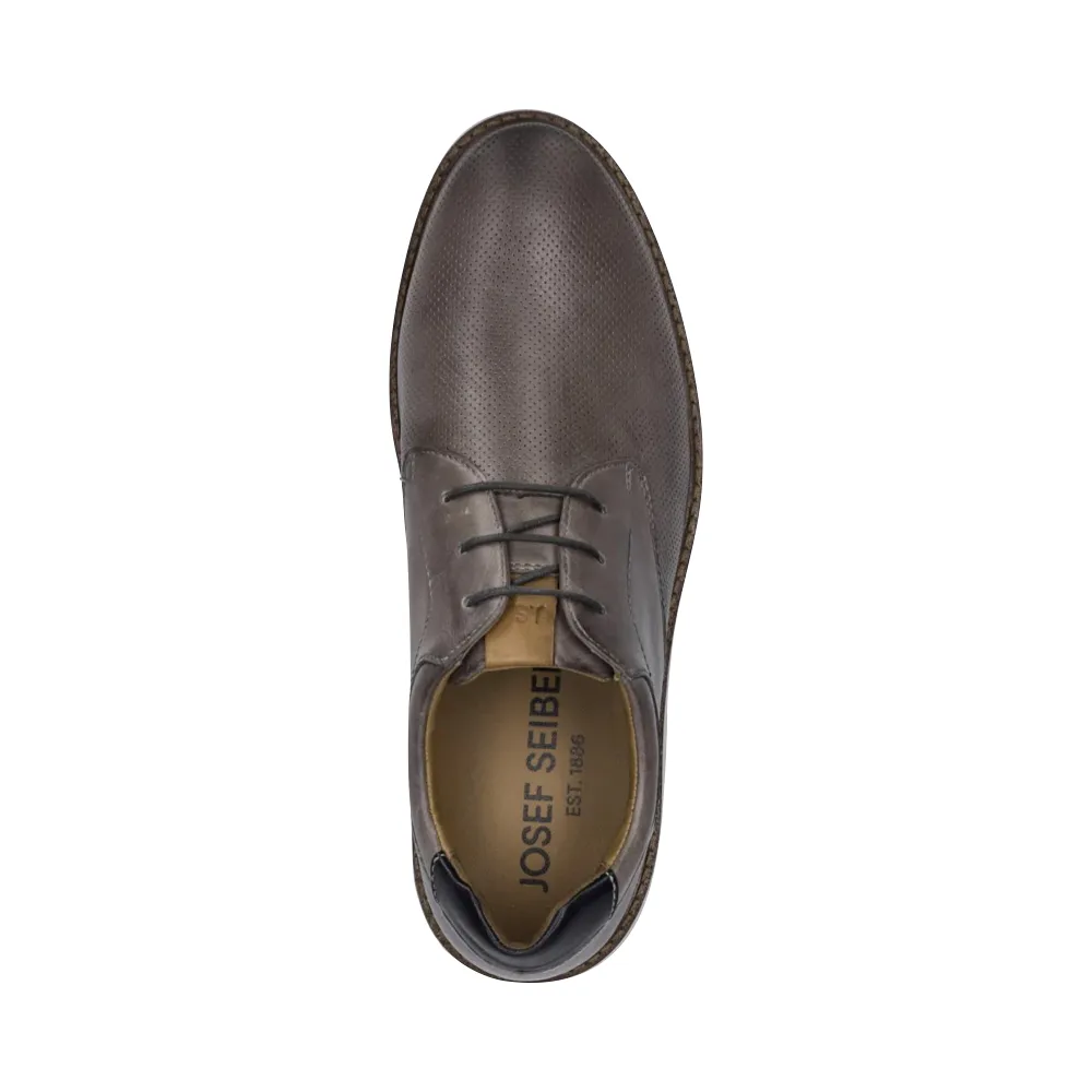Josef Seibel Men's Stuart 02 Perfed Dress Shoe in Granite