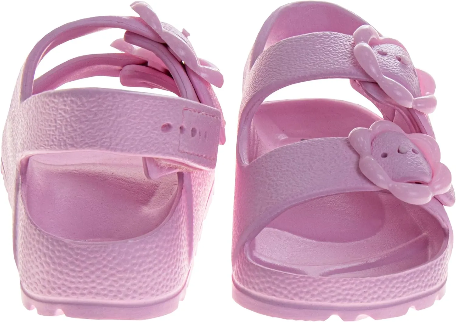 Josmo Kids Double Buckle Sandals Boys Girls Adjustable Back Strap Summer Beach Pool Sandal (Size 5-10 Toddler)