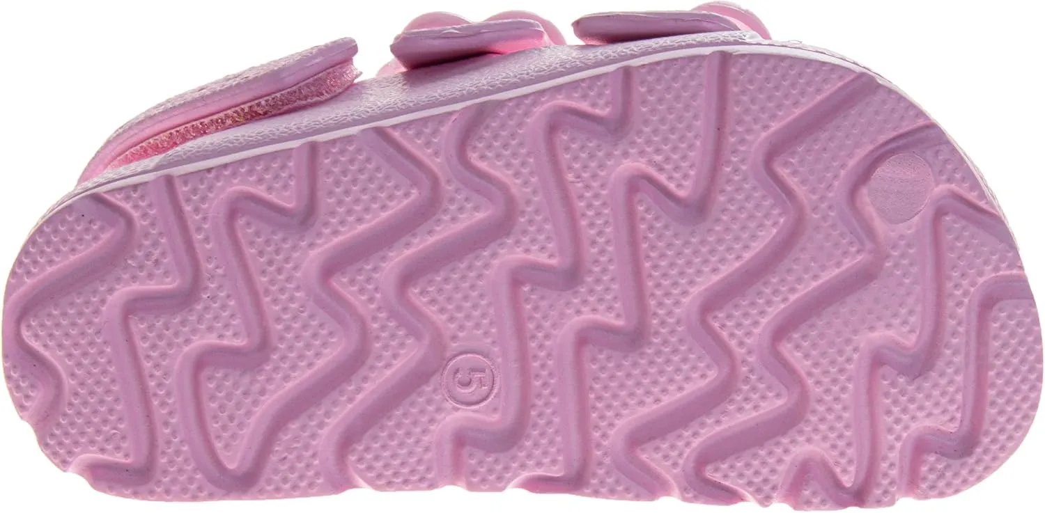 Josmo Kids Double Buckle Sandals Boys Girls Adjustable Back Strap Summer Beach Pool Sandal (Size 5-10 Toddler)