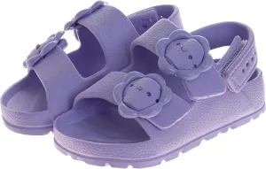 Josmo Kids Double Buckle Sandals Boys Girls Adjustable Back Strap Summer Beach Pool Sandal (Size 5-10 Toddler)