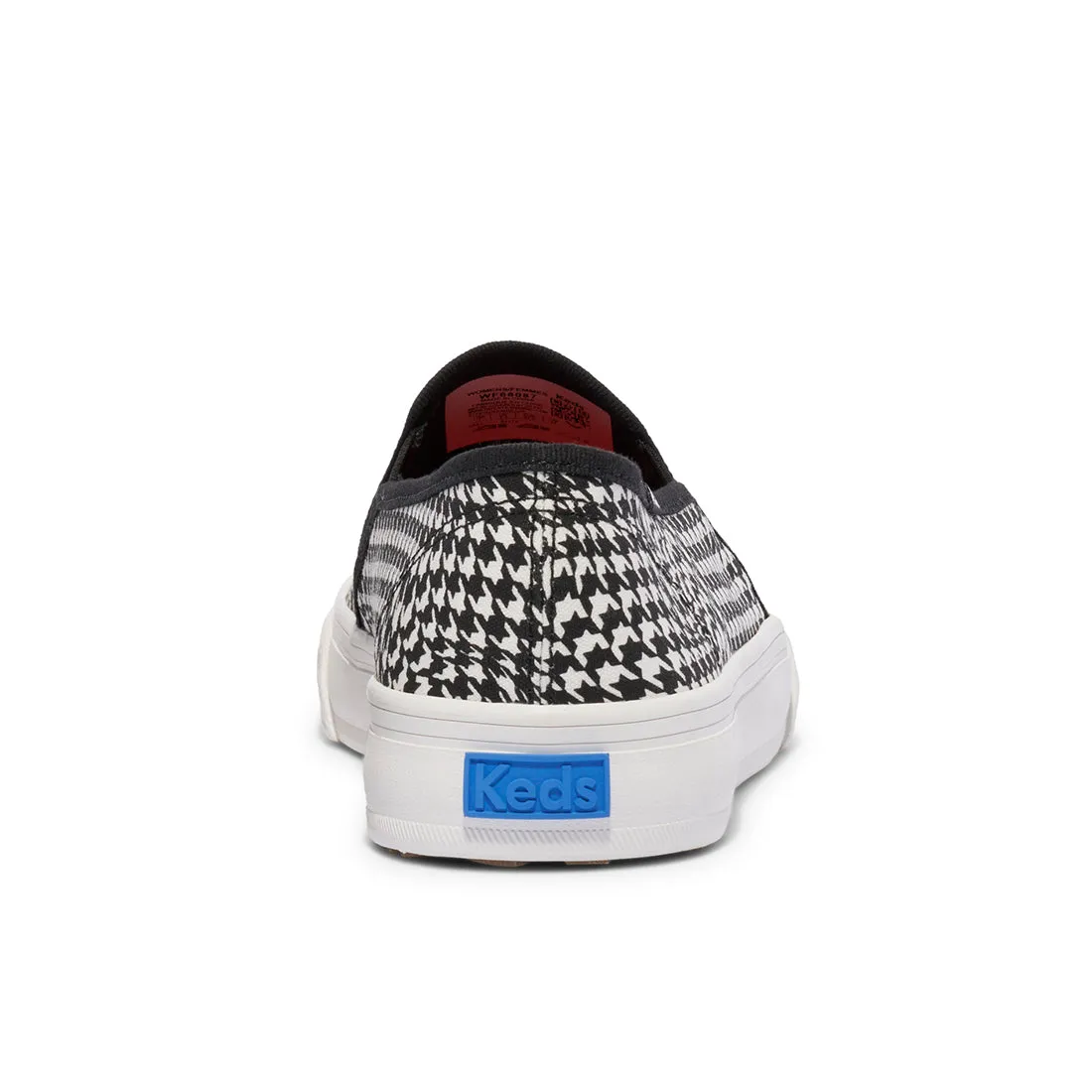 Keds Womens' Double Decker Canvas Houndstooth Black/White (WF68087)