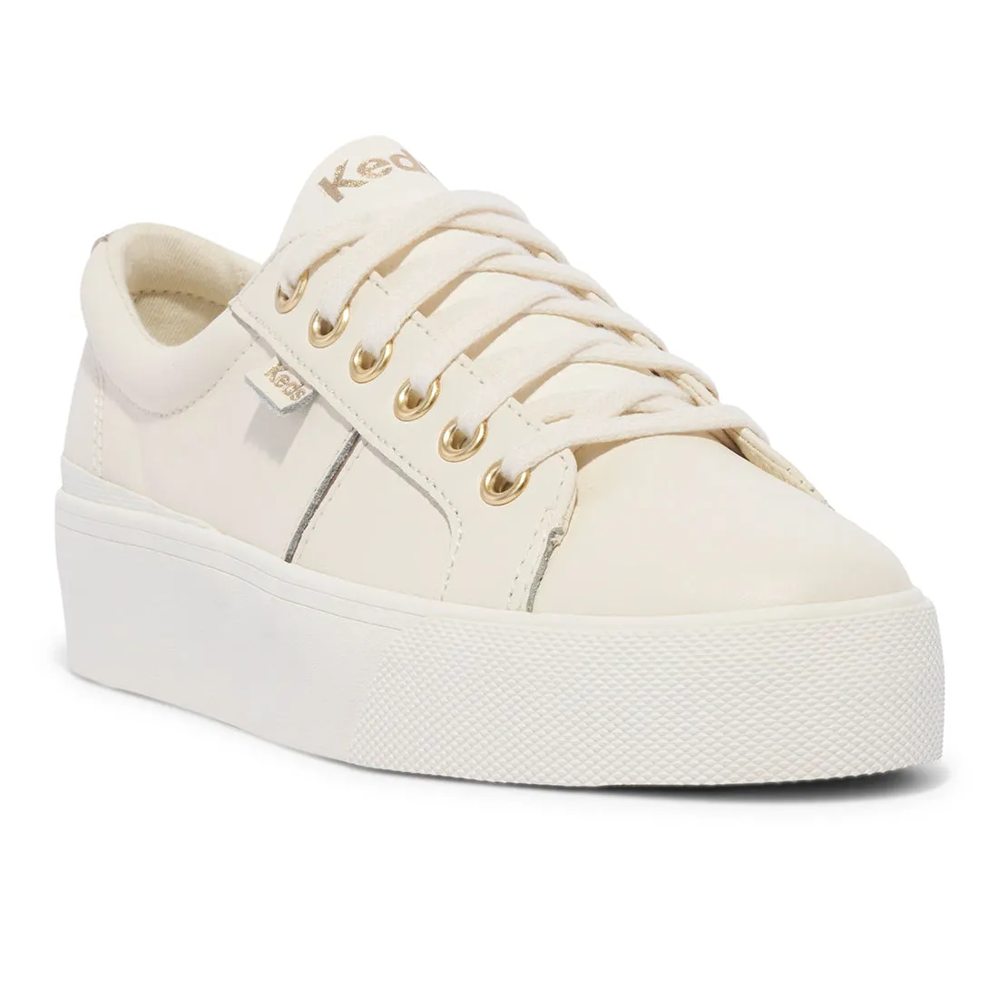 Keds Womens' Jumpkick Duo Leather Mettalic Pops Off White (WH68090)