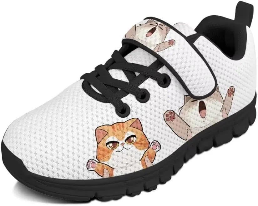 Kids Children Hook & Loop Closure Sneakers with One Strap Unisex Child Non Slip Lightweight Shoes