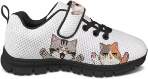 Kids Children Hook & Loop Closure Sneakers with One Strap Unisex Child Non Slip Lightweight Shoes