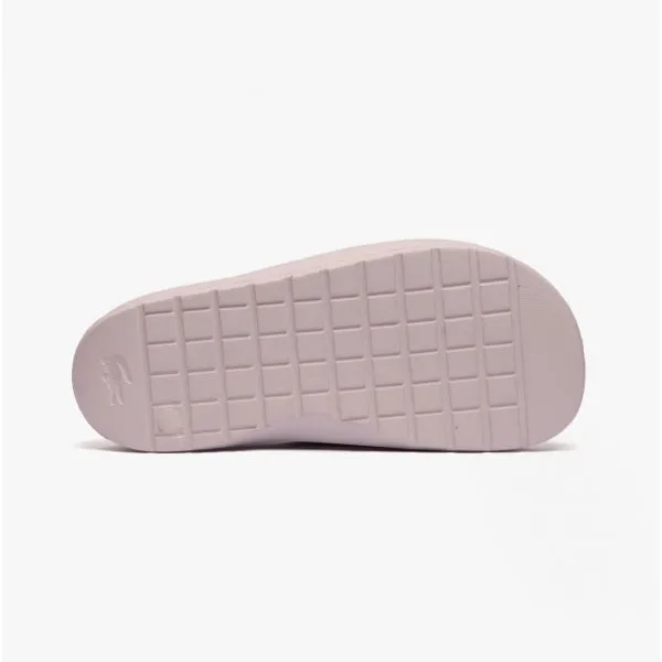 Lacoste CROCO 2.0 Womens Cushioned Sliders Off White