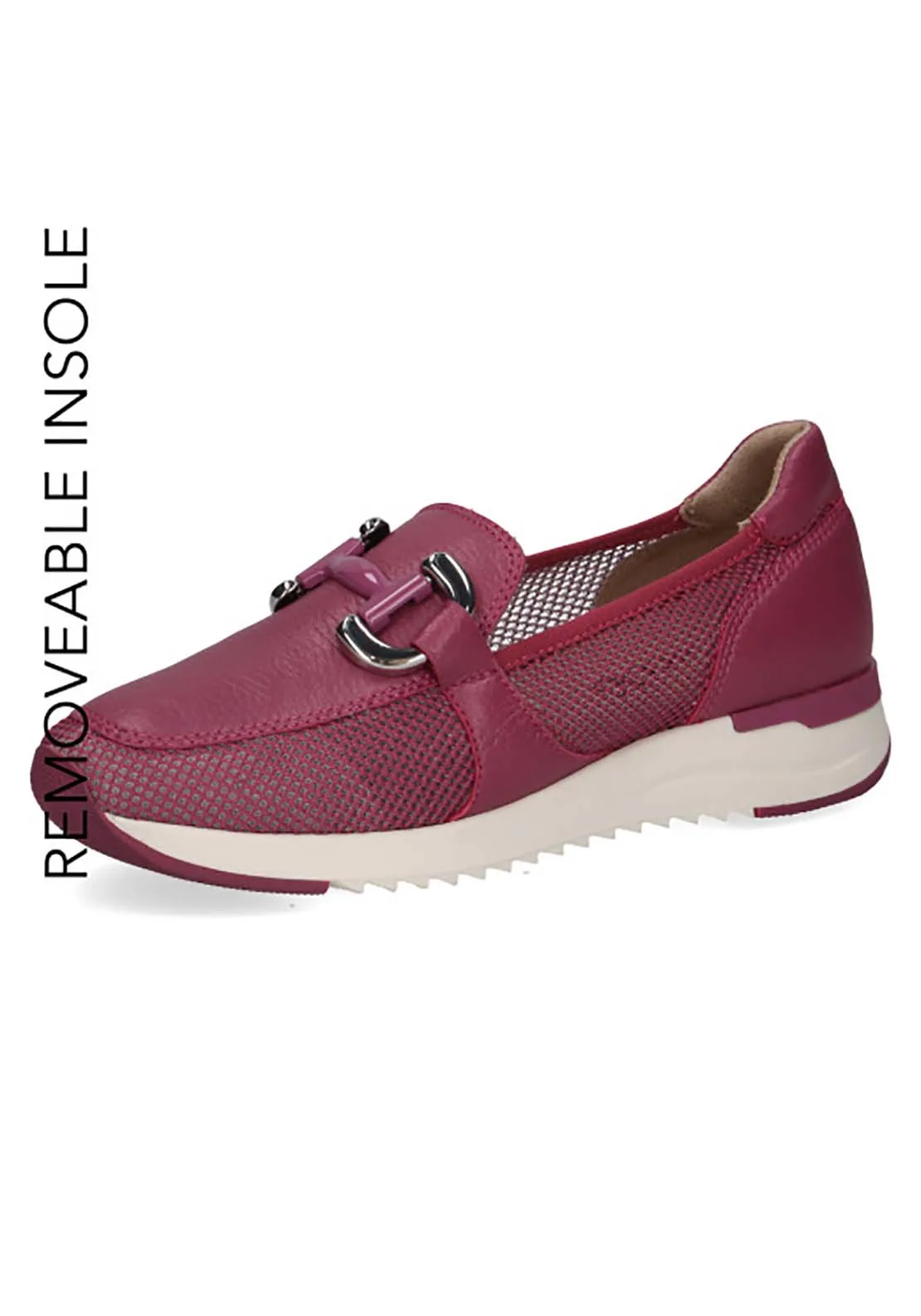 Ladies Slip On Shoe - Pink Comb