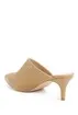 Lemka Pointed Toe Asymmetrical Kitten Heel Mule