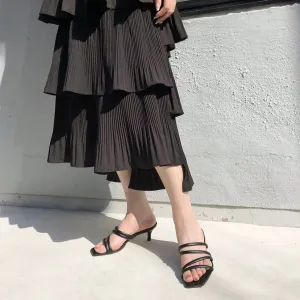 Limited special price 2,990 yen: 2023SS: Multiple Strap Mule (553) Black