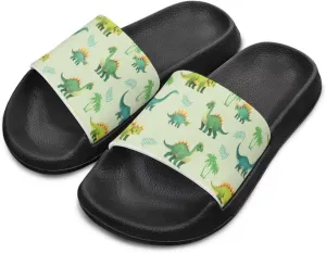 Little Kids Slides Slippers Summer EVA Non Slip One Piece Sandal for Beach Home Soft and Quickly Drying