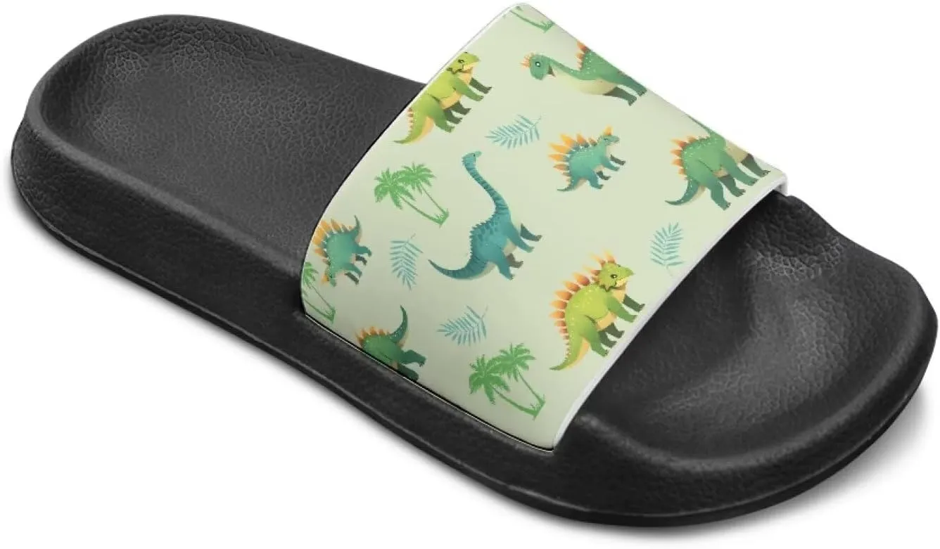 Little Kids Slides Slippers Summer EVA Non Slip One Piece Sandal for Beach Home Soft and Quickly Drying