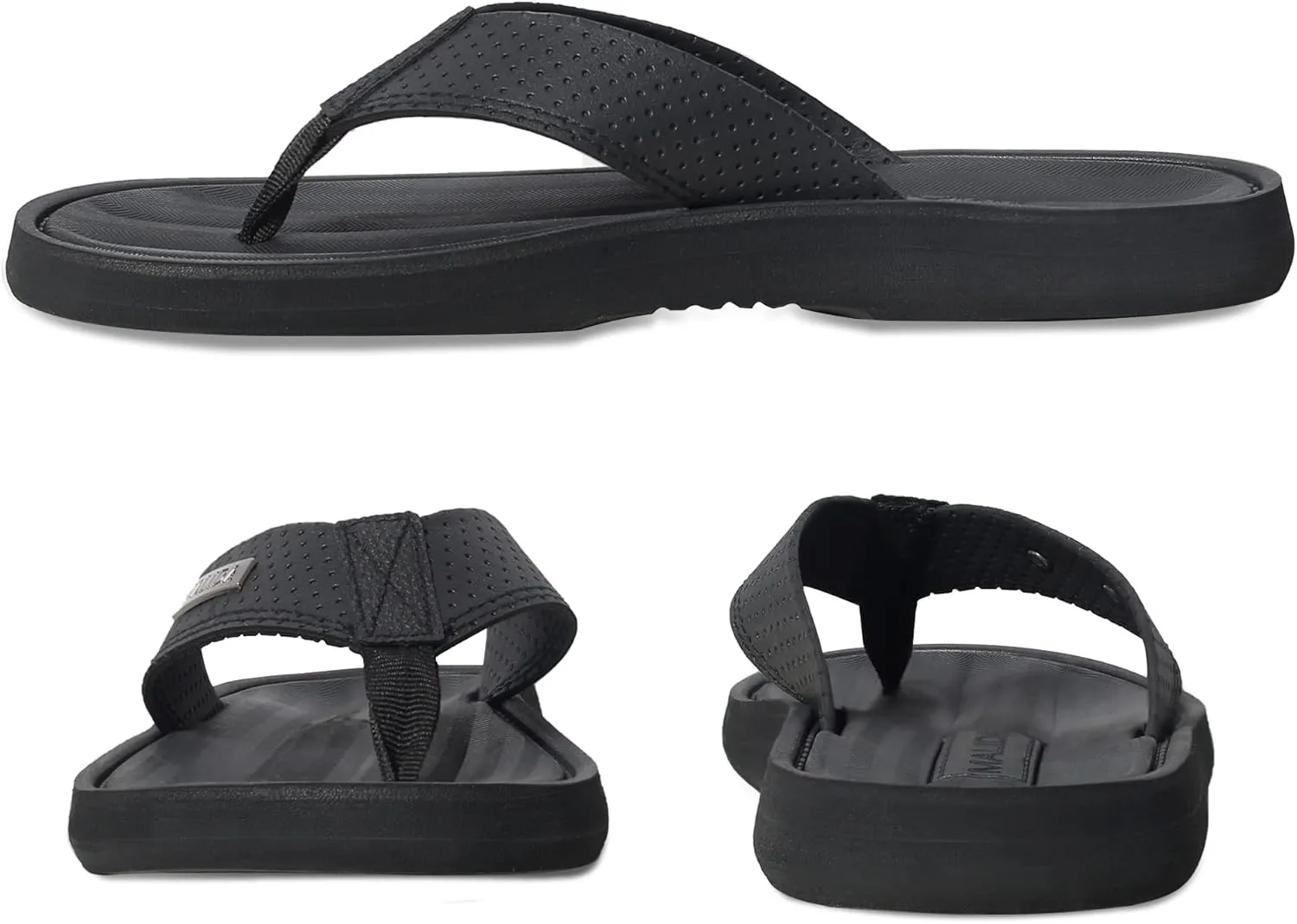 MALIDA Mens Flip Flops Non-Slip Bathroom Shower Shoes Waterproof Cushion foam Indoor and Outdoor Thong Sandals