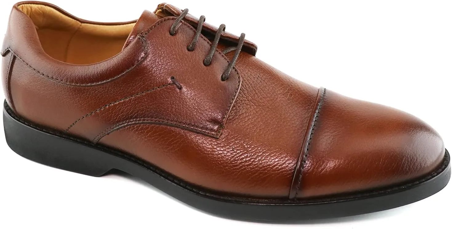 Marc Joseph New York Mens Casual Comfortable Genuine Leather Classic Modern Formal Oxford Dress Business Derby Lace Up Plain Toe Men Shoes