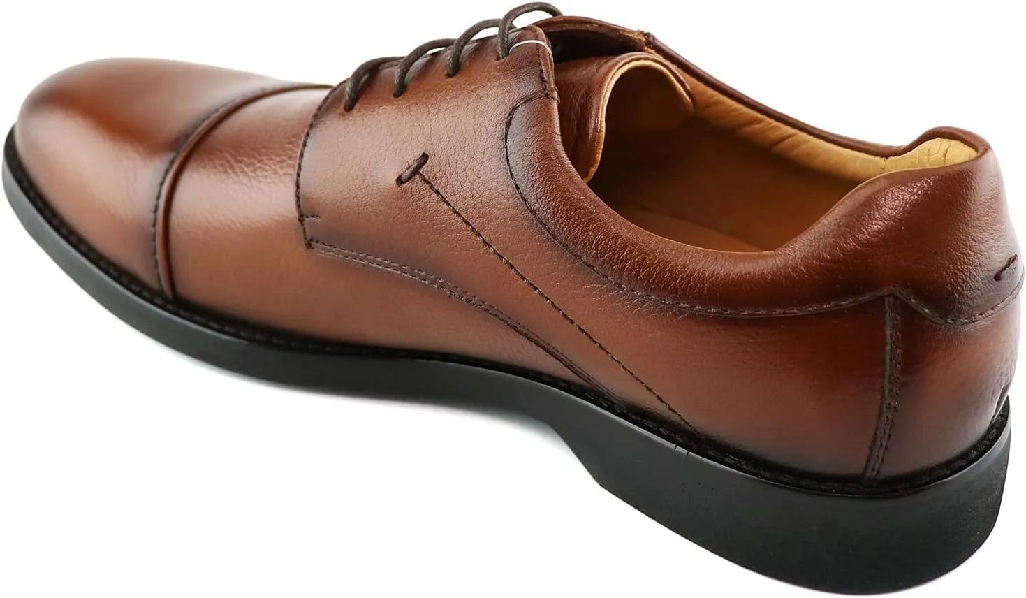 Marc Joseph New York Mens Casual Comfortable Genuine Leather Classic Modern Formal Oxford Dress Business Derby Lace Up Plain Toe Men Shoes
