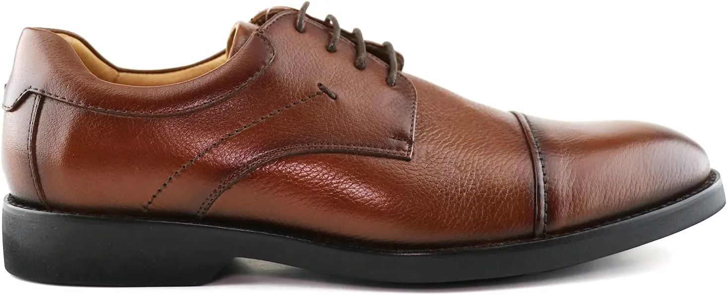Marc Joseph New York Mens Casual Comfortable Genuine Leather Classic Modern Formal Oxford Dress Business Derby Lace Up Plain Toe Men Shoes