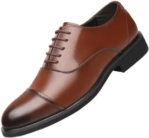 Mens Classic Formal Oxfords Shoes Faux Patent Leather Lace-up Derby Shoes for Men Business Wedding Tuxedo Shoes