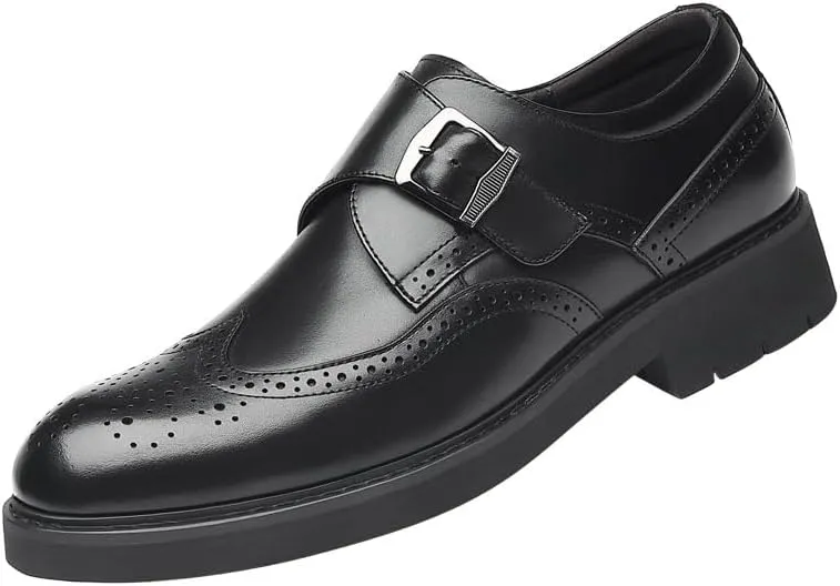 Men's Classic Formal Suit Shoes Modern Wedding Tuxedo Dress Shoes Men Patent Leather Oxford Shoes(8.5)