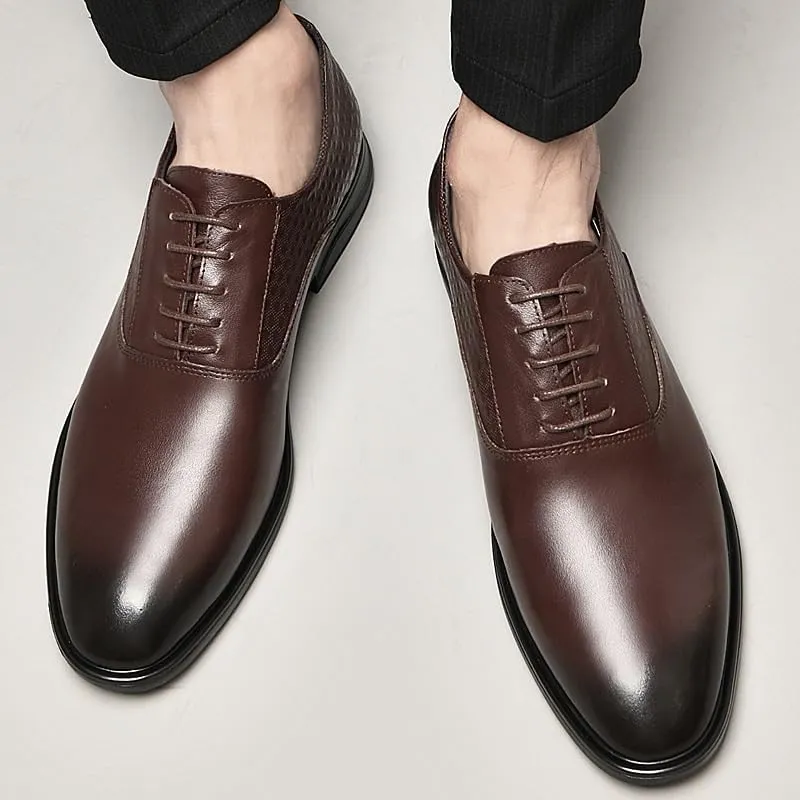 Men's Fashion Design Derby Shoes Business Formal Oxfords Shoes for Men