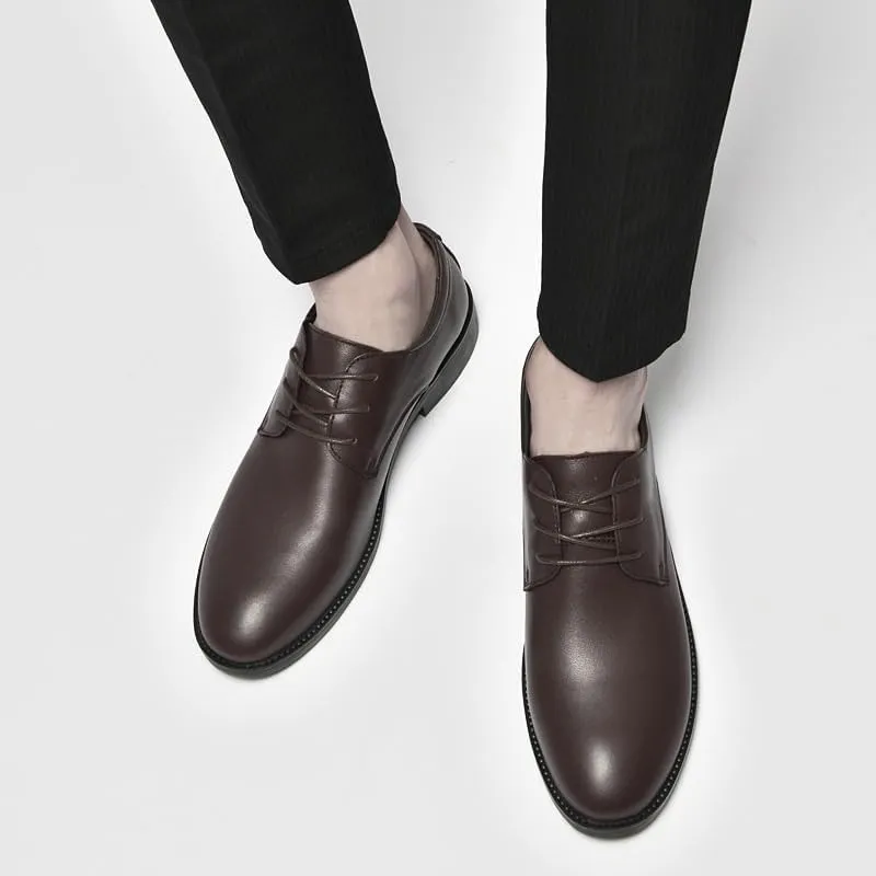 Men's Fashion Wingtip Brogue Shoes Non-Slip Waterproof Business Formal Derby Shoes Business Pointed Toe Oxford Shoes for Men