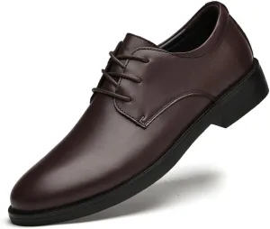 Men's Fashion Wingtip Brogue Shoes Non-Slip Waterproof Business Formal Derby Shoes Business Pointed Toe Oxford Shoes for Men