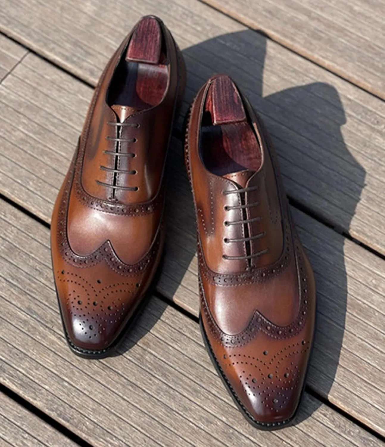 Mens Oxfords Dress Formal Shoes Genunie Leather Wingtips Brogues Oxford Fashion Business Casual Derby Modern Prom Wedding Suit Shoes Tuxedo Shoes for Men