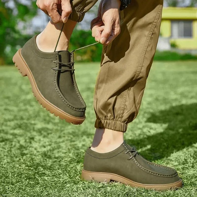 Men's Urban Professional Oxfords Textile-Mesh Hybrid Dress Shoes with Multi-Directional Cooling Vents