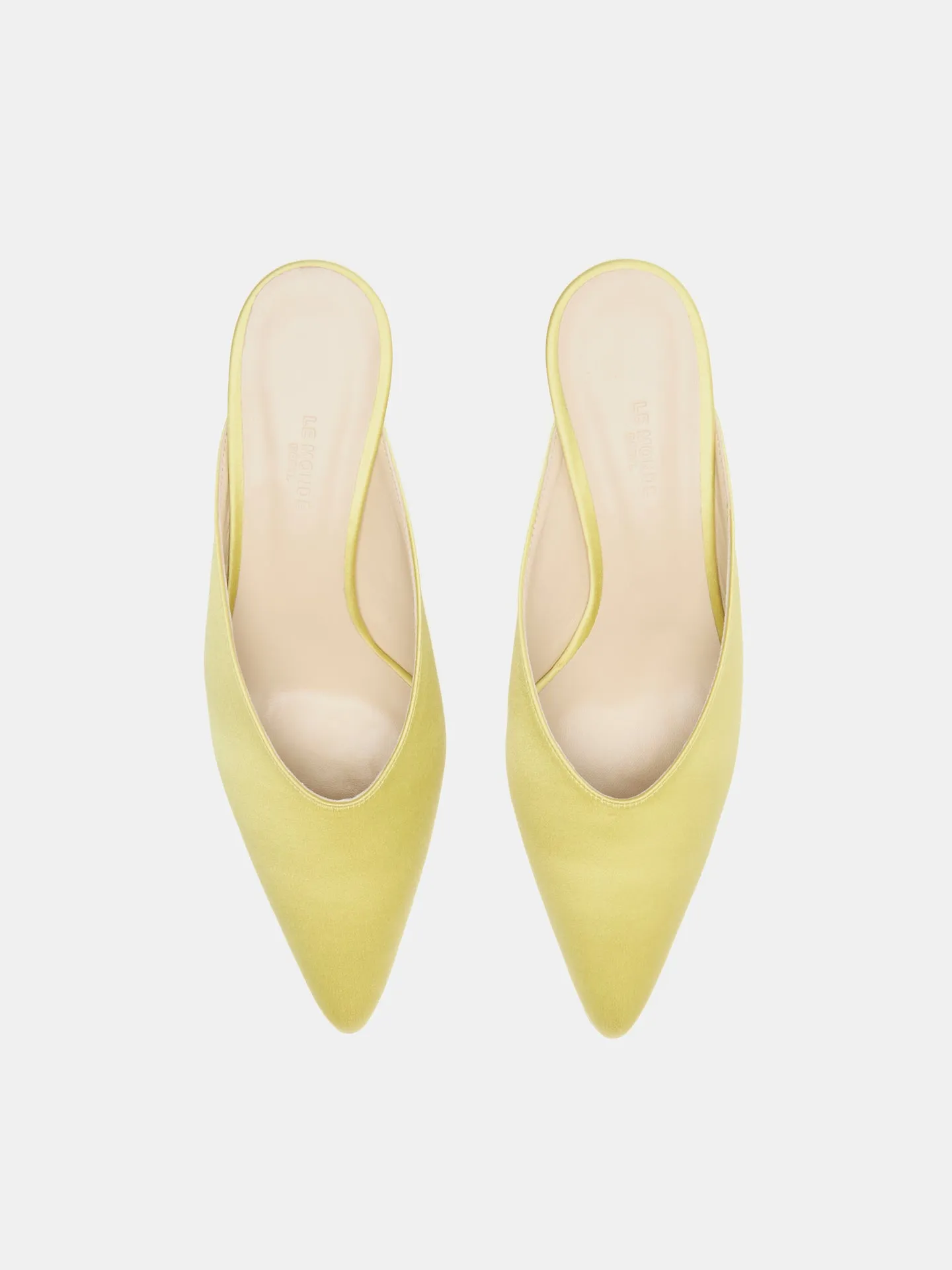 Micro Wedge Mule / Lime Satin