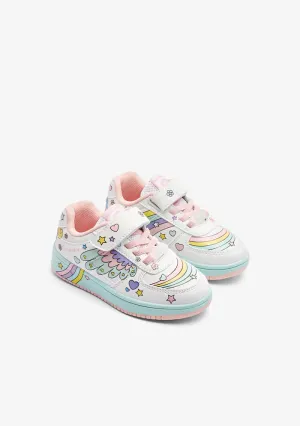 Multi rainbow sneakers