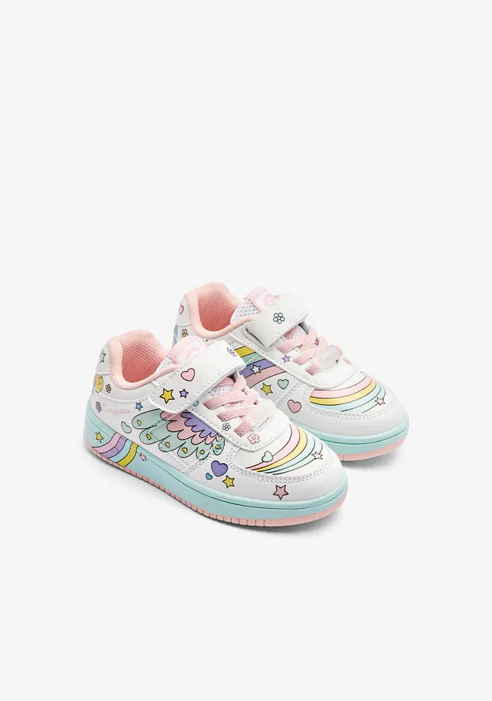 Multi rainbow sneakers