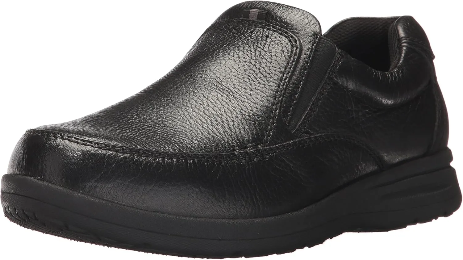 Nunn Bush Men's Cam Slip-on Lightweight Comfortable Sneaker, Black, 8.5 X-Wide