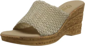 Onex Women's Bianca-2 Sandal,Natural Straw,40 EU (US Women's 10 M)
